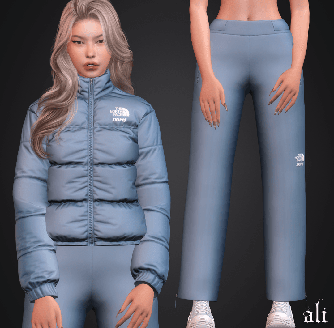 Зимний костюм The North Face x Skims